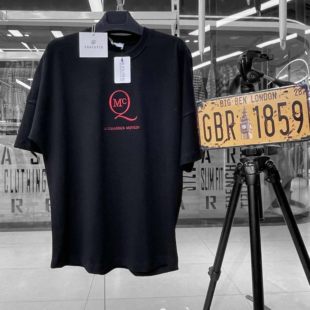Чоловіча футболка Alexander McQueen CK8086 чорна