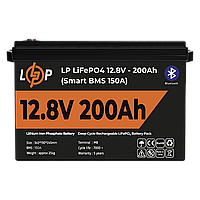 Аккумулятор LP LiFePO4 12V (12,8V) - 200 Ah (2560Wh) (Smart BMS 150А) с BT пластик для ИБП m