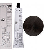 Крем краска для волос Raywell Color Plex Hair Dye With Quin Extract 5.01 Светлый коричневый интенсивный 100 мл