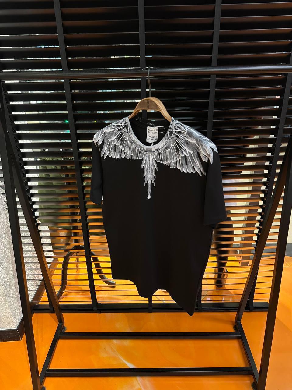 Чоловіча футболка Marcelo Burlon CK8084 чорна S