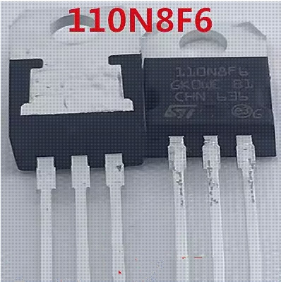 Транзистор MOSFET STP110N8F6 110N8F6,  N-CH 80В 100А [TO-220]