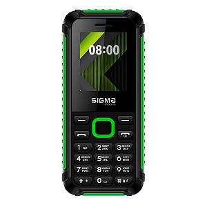 Кнопковий телефон Sigma mobile X-Style 18 Track Black Green (Уцінений)