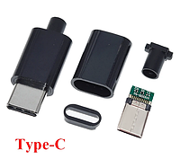 Type-C роз'єм папа, штекер розбірний USB 3.1