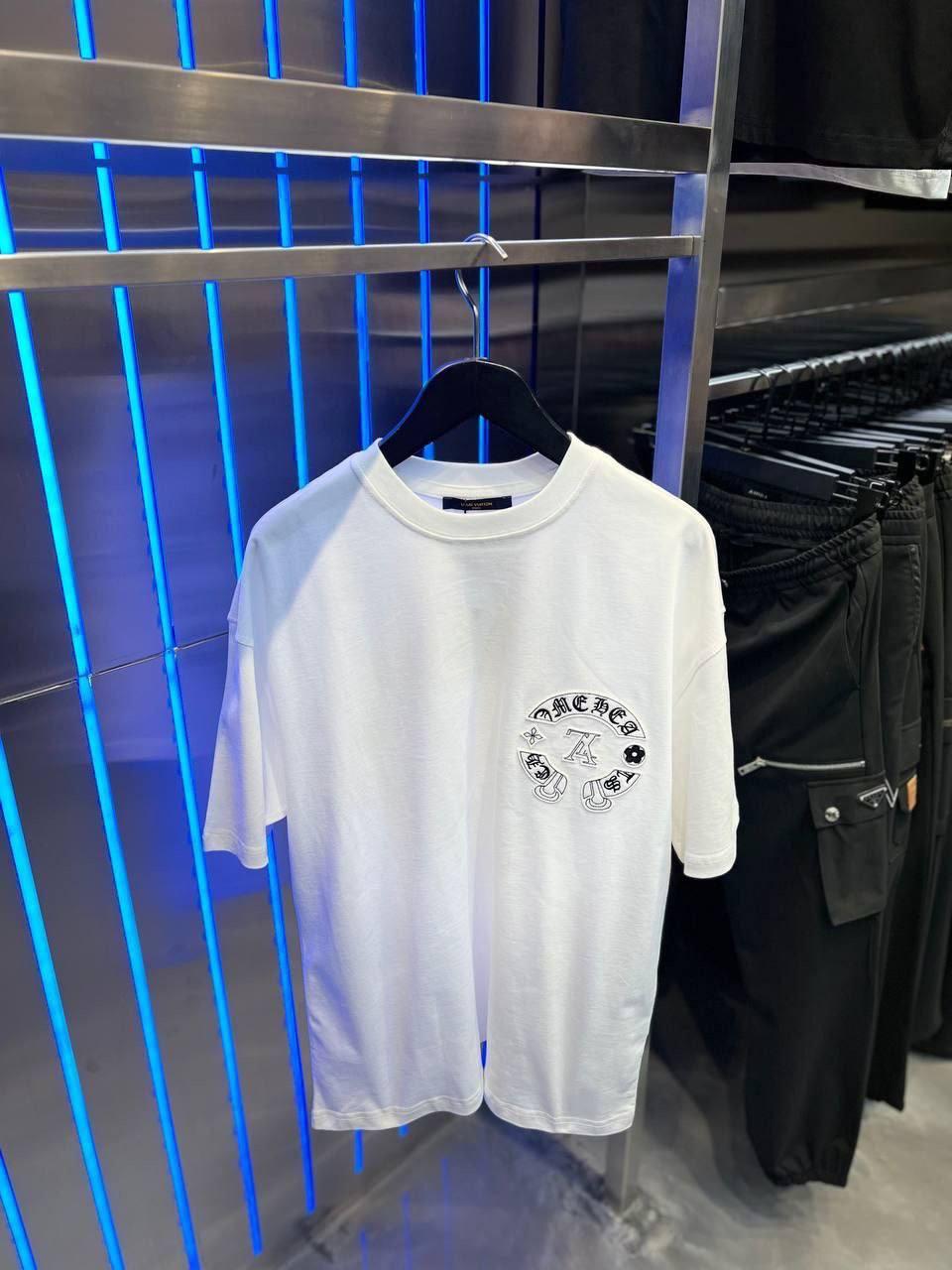 Чоловіча футболка Chrome Hearts CK8078 біла