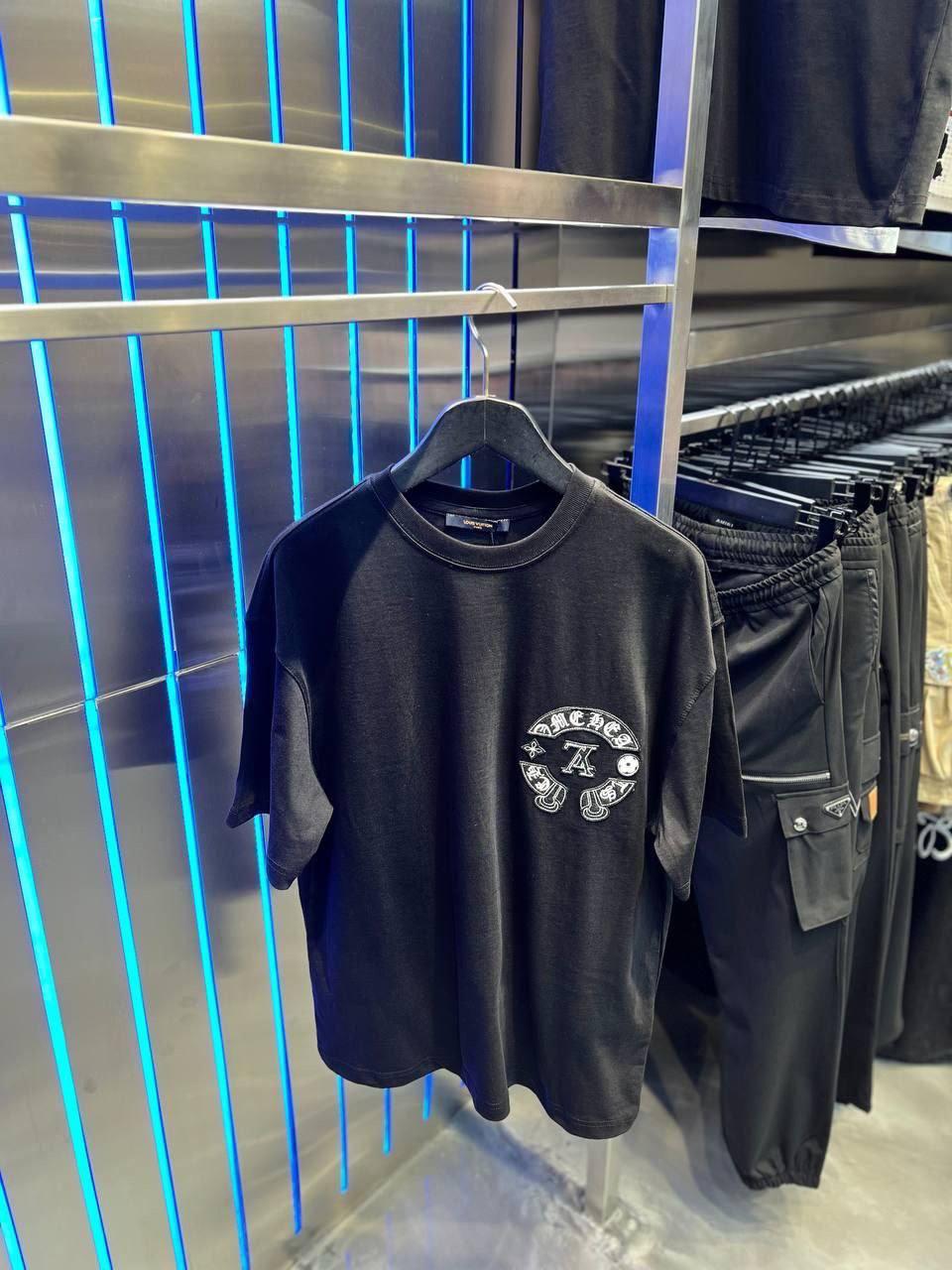 Чоловіча футболка Chrome Hearts CK8077 чорна