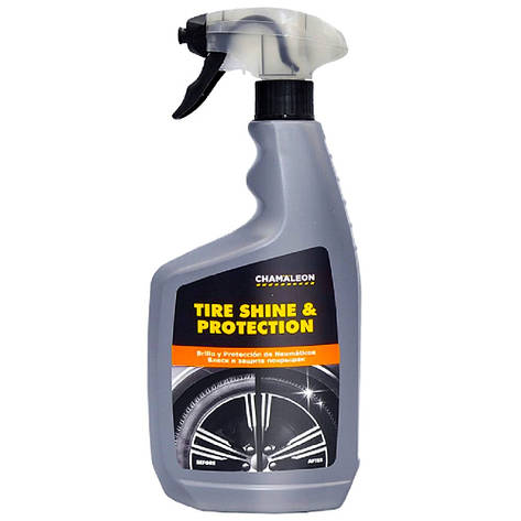 Розпилюваємий поліроль для чорніння шин Chamaleon Tire Shine & Protection 650мл, фото 1