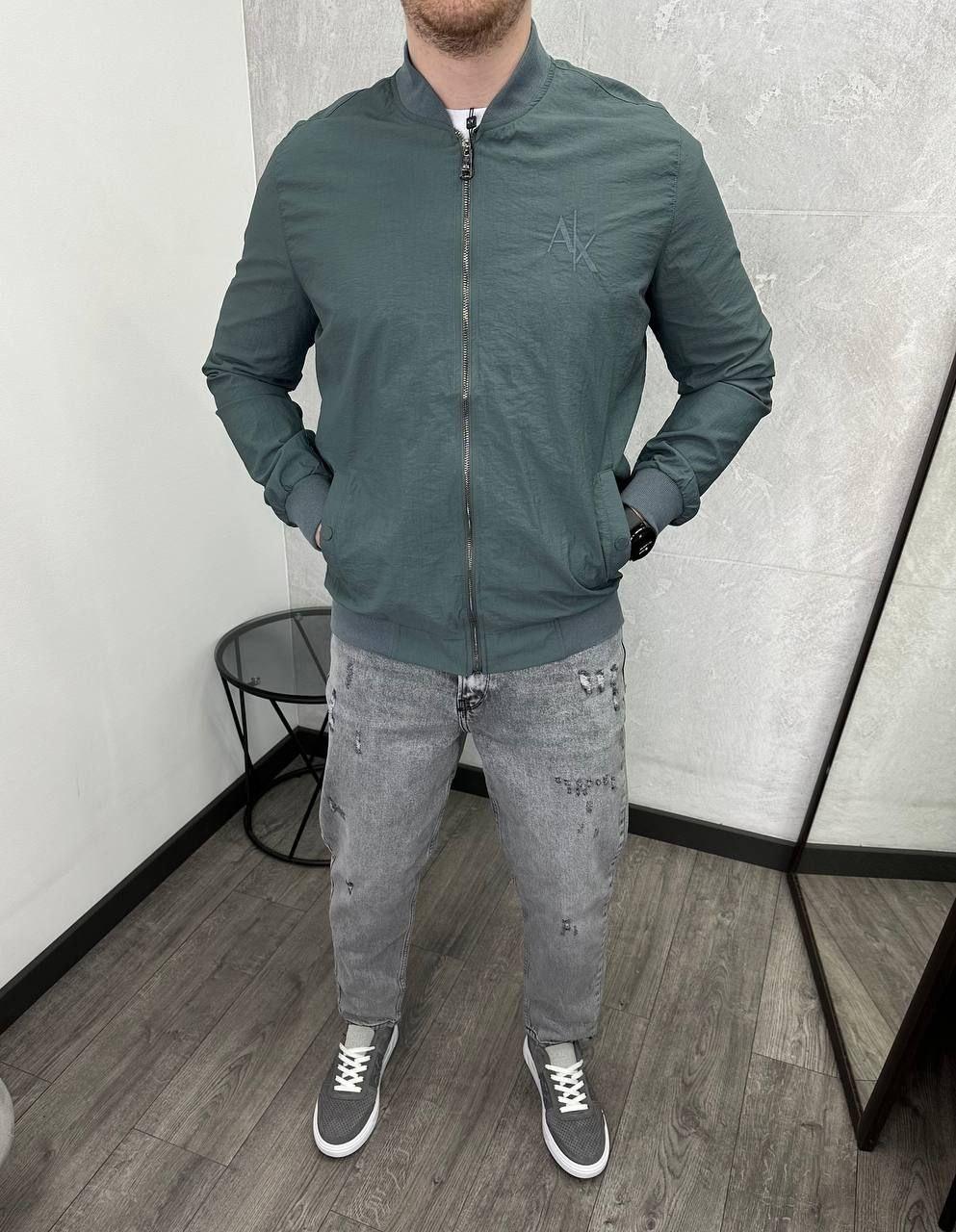Чоловіча куртка вітровка Armani Exchange H3318 сині S