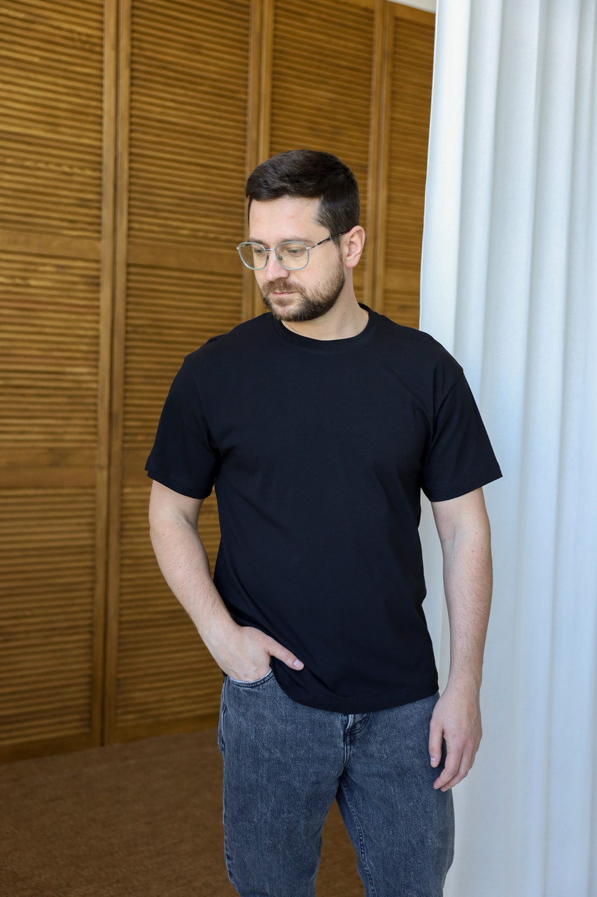 Футболка оверсайз унісекс чорна, фото 1