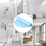 Антиковзкий безпечний килимок у ванну на присосках для дітей 70 x 35 см Baby Ono М'ятний, фото 5