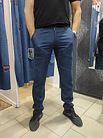 Мужские бежевые брюки лён джинсы Missouri 32