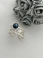 Серебряное кольцо Линда с Натуральным Речным Белым Жемчугом 317К-01