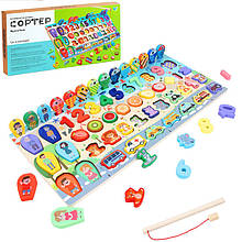 Дерев'яна іграшка (вкладиш - сортер, рибалка) арт. 43742