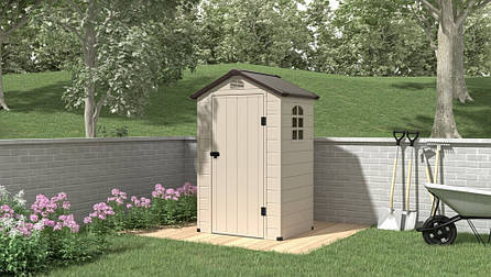 Сарай для інструментів Vermont 134x104 см Hardmaister 003465 Beige, фото 1