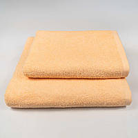Набор махровых полотенец 2шт GM Textile 50х90см, 70х140см 400г/м2 (Абрикосовый)