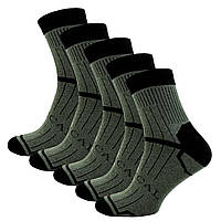 Набір Літні тактичні шкарпетки ЗСУ 5 пар 41-45 Хакі Tactical армійські носки військові