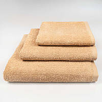 Набор махровых полотенец 3шт GM Textile 40х70см, 50х90см, 70х140см 400г/м2 (Горчичный)