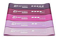 Набор резинок для фитнеса Hop-Sport 600x50мм HS-L650RLP розовый