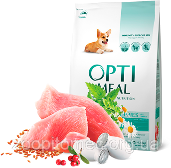 Optimeal (Оптимил) Корм для цуценят всіх порід з індичкою, 4 кг