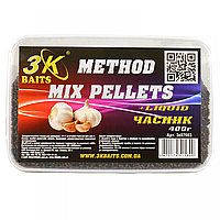 Пелетс 3KBaits Method mix Часник 400гр (3к07603)