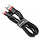 Кабель Baseus Cafule USB - Lightning 2м 1.5A Black/Red CALKLF-C19, фото 2