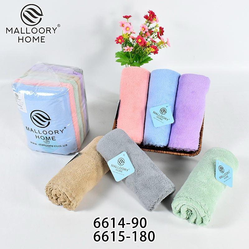 Рушник лицьовий 6 штук мікрофібра Malloory Home розмір 50*100 мікс кольорів