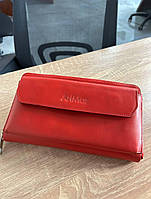 Красный женский кожаный клатч-кошелек ArtMar AM-V200-1