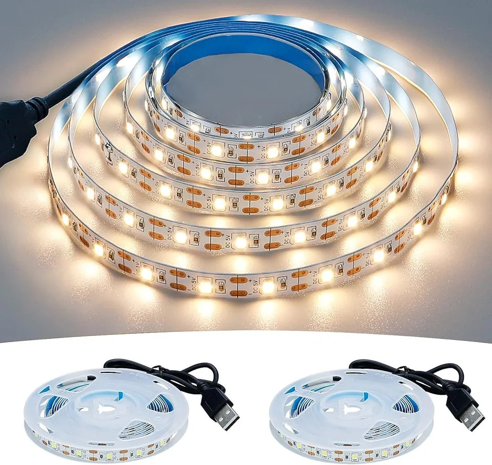 Usb Led стрічка 5м Теплий Білий