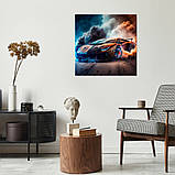 Картина на полотні "Lamborghini у клубах диму", фото 5