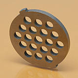 Решітка м'ясорубки Rainberg RB-670 RB-671 RB-672 RB-673 RB-674 RB-675 RB-676 RB-6303 RB-6304 RB-6305 груба котлетна, фото 5