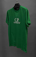 Мужская футболка C.P. Company черная с принтом на груди
