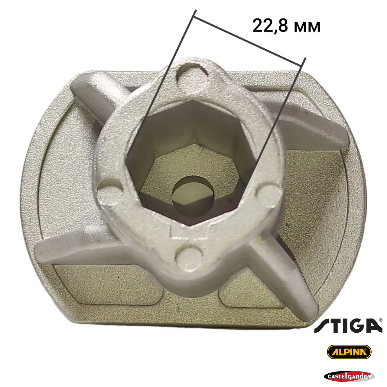 Адаптер Stiga Castel Garden GGP  кріплення тримач ножа для газонокосарки D=22.8мм, h=35мм 122465604/0 1111-9624-01 22465605/0