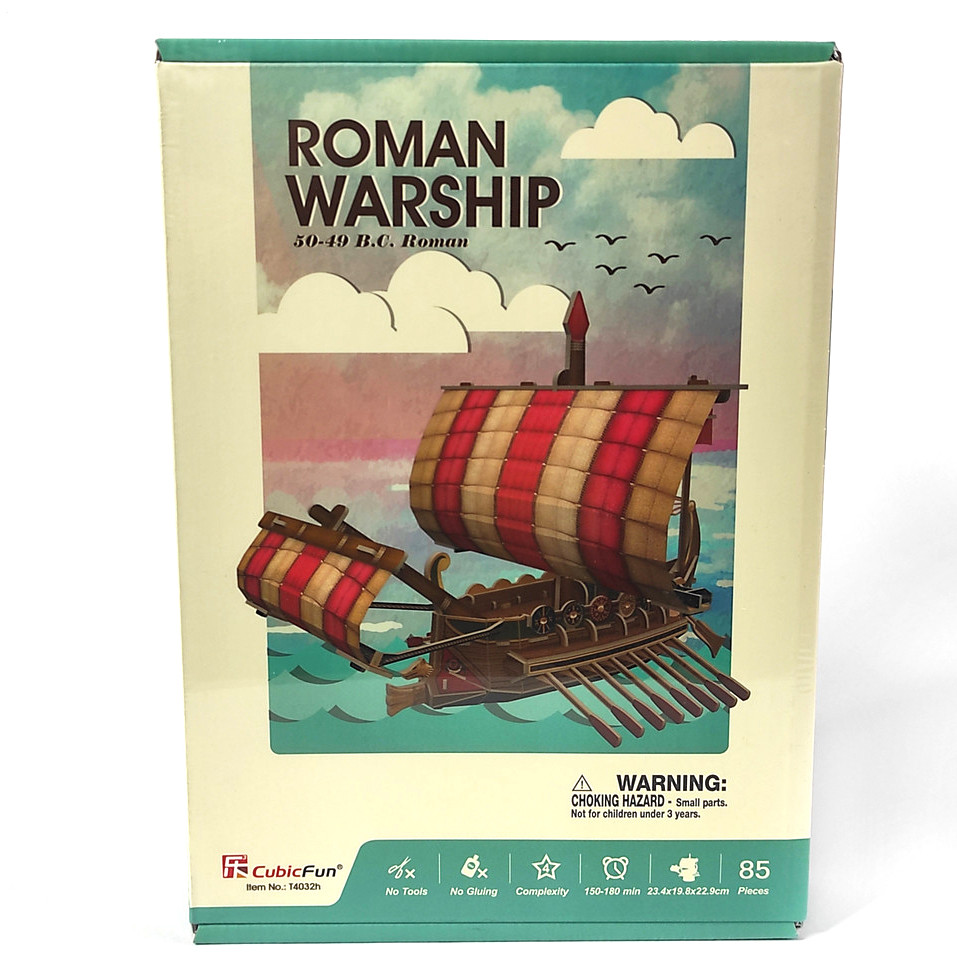 3D пазл CubicFun Корабель Roman Warship T4032h