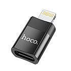 Перехідник Hoco UA17 iP Male to Type-C female USB2.0 adapter Колір Чорний