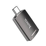 Перехідник Hoco UA19 Easy flow Type-C to HDMI adapter Колір Сiрий, фото 5