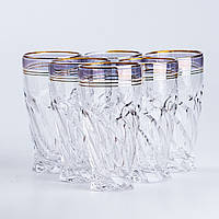 Стеклянные стаканы прозрачные набор высоких стаканов 6 штук