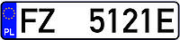 Дубликат польского номера, 1 шт.
