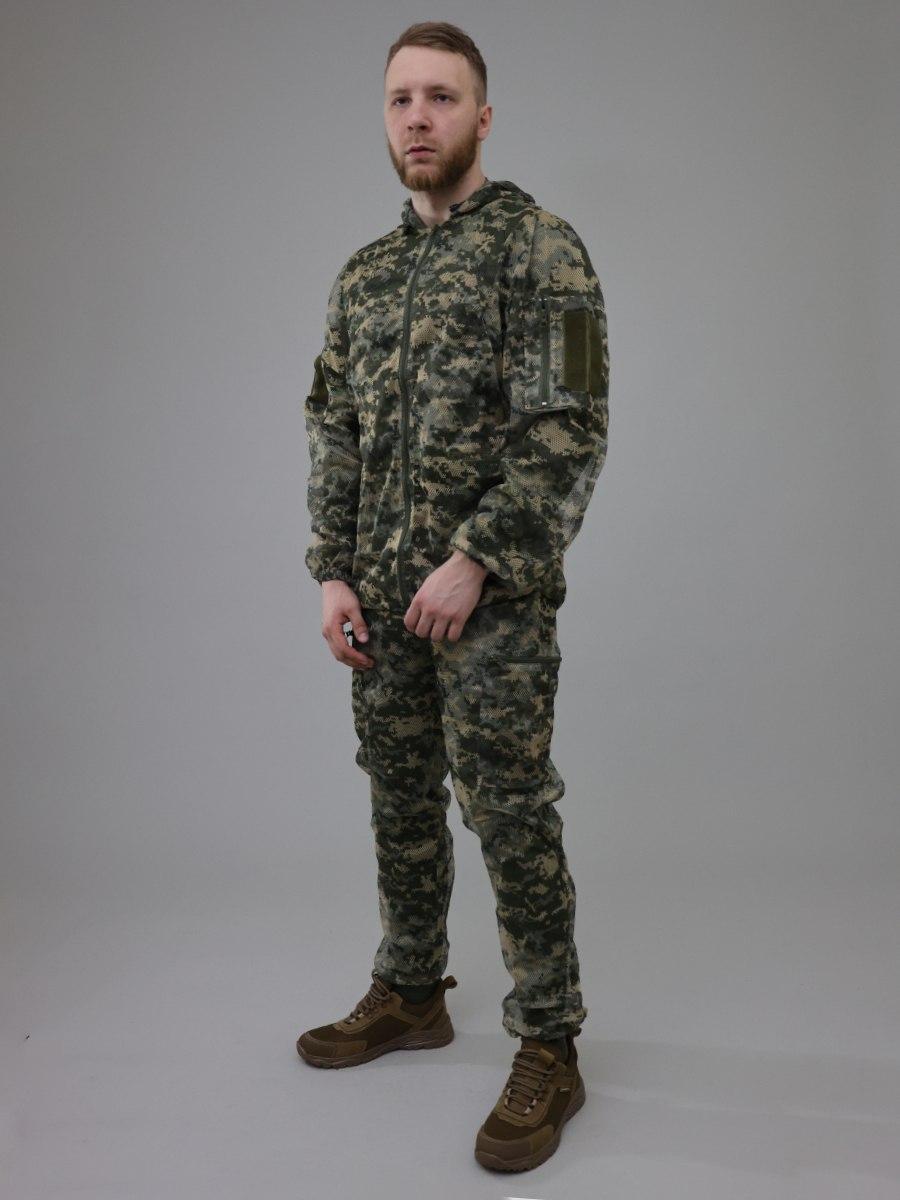 Чоловічий тактичний літній костюм Сітка піксель