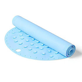 Антиковзкий безпечний килимок у ванну на присосках для дітей 70 x 35 см Baby Ono Блакитний