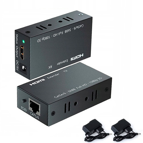 Удлинитель HDMI по RJ45 витой паре активный, до 60м - фото 3 - id-p1110723719