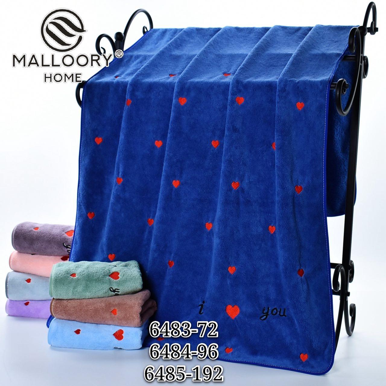 Рушник лицьовий 8 штук мікрофібра Malloory Home розмір 50*100 мікс кольорів