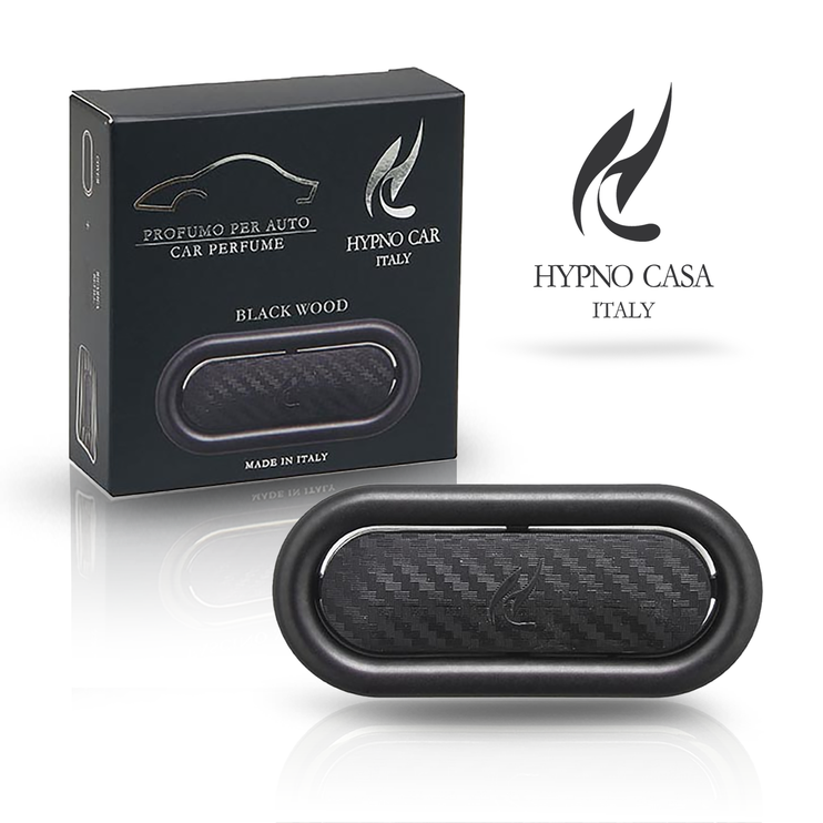 Ароматизатор в авто, карбонова кліпса Hypno Casa, аромат - Black Wood