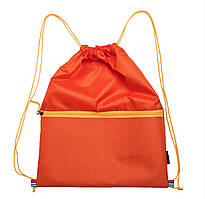 Багатофункціональний рюкзак мішок із кишенею Веселка VS Thermal Eco Bag жовтогарячий SC, код: 7547095