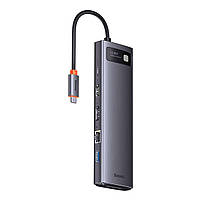 USB-Хаб Baseus Metal Gleam Series 12-in-1 (Type-C to HDMI+USB3.1*2+USB3.0*2+Type-C 3.1+PD+RJ45+SD/TF, фото 9