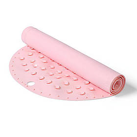 Антиковзкий безпечний килимок у ванну на присосках для дітей 70 x 35 см Baby Ono Рожевий