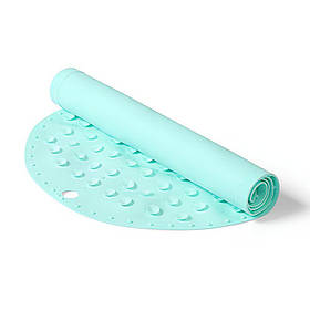 Антиковзкий безпечний килимок у ванну на присосках для дітей 70 x 35 см Baby Ono М'ятний