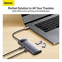 USB-Хаб Baseus Metal Gleam Series 4-in-1 (4xUSB3.0), фото 3