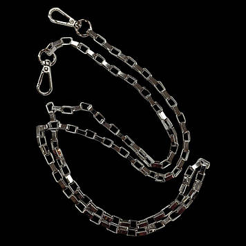 Лацюжок (ручка) для сумки, клатча 120 см, нікель