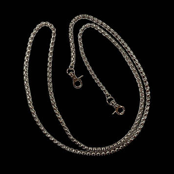 Лацюжок (ручка) для сумки, клатча 120 см, нікель