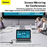 USB-Хаб Baseus Metal Gleam Series 5-in-1 Type-C, фото 6