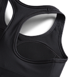 Топ жіночий спортивний Nike W NK SWSH MED SPT FUTURA BRA (чорний), фото 7